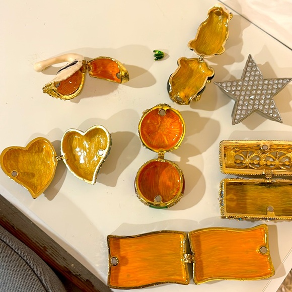 Cloisonné treasure boxes - Picture 3 of 4